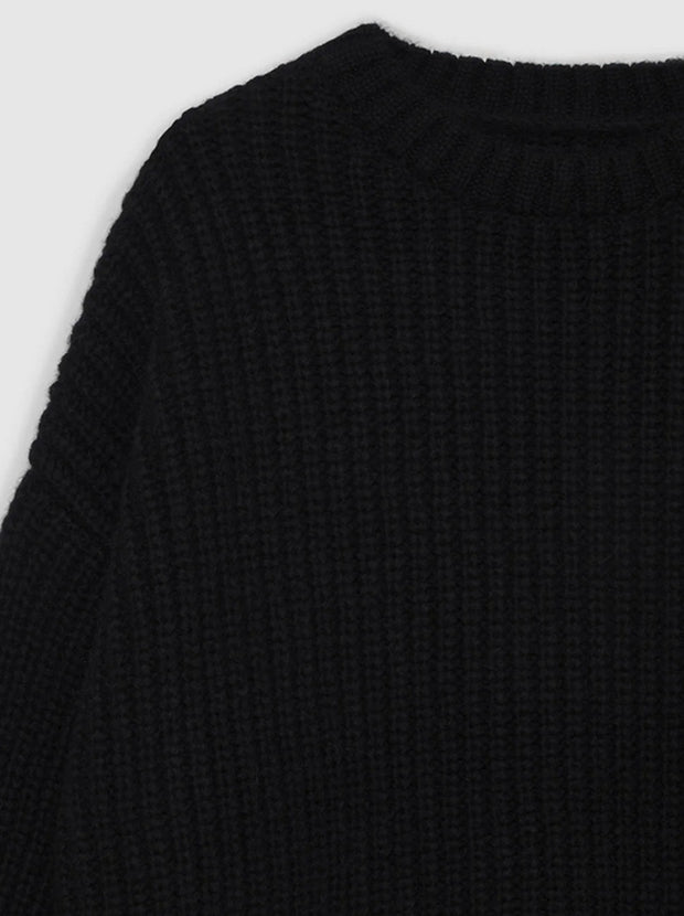 Sydney Crew Neck Sweater - Black
