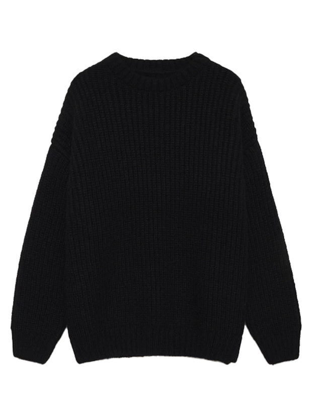 Sydney Crew Neck Sweater - Black