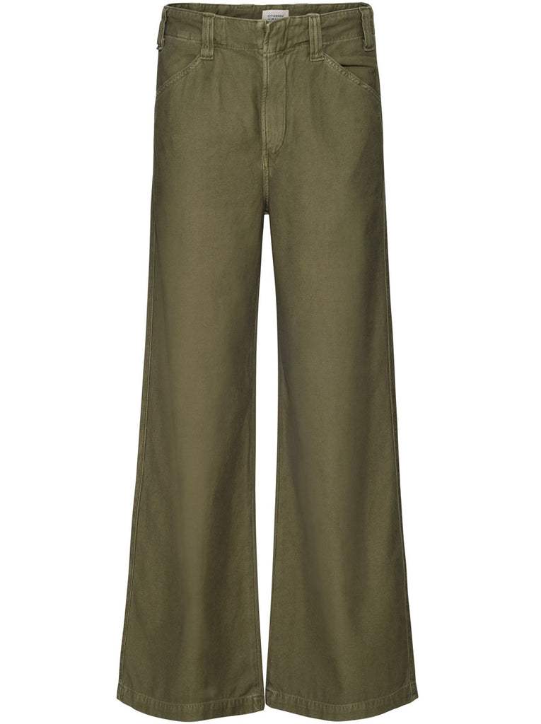 Leyton Workwear Cotton Pant - Olive Green