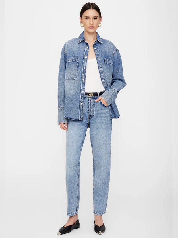 Benson High-Rise Straight Leg Jean - Vintage Indigo