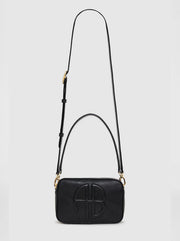 Lili Leather Bag - Black Pebbled