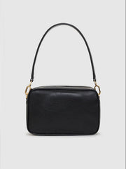 Lili Leather Bag - Black Pebbled