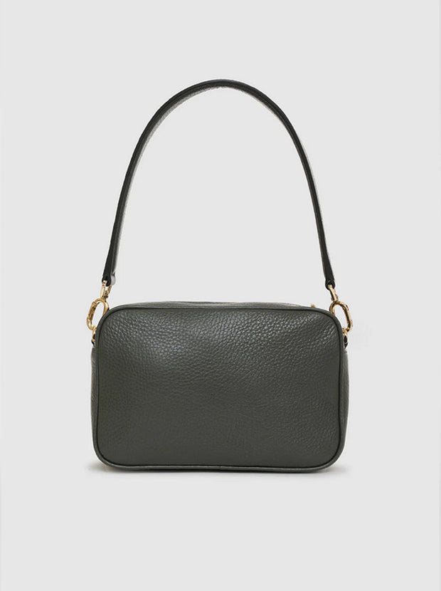 Lili Leather Bag - Dusty Green Pebbled