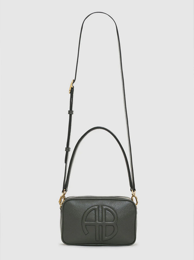 Lili Leather Bag - Dusty Green Pebbled