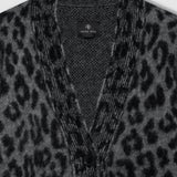 Banks Wool-Blend Cardigan - Grey Leopard