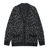 Banks Wool-Blend Cardigan - Grey Leopard