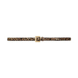 Nicola Leather Belt - Leopard Calf Hair