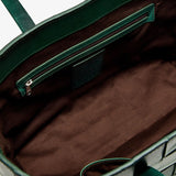 Japan Woven Leather Tote - Forest Green