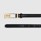 Elly Leather Belt - Smooth Black