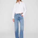 Scott Cropped Shirt - White