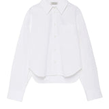 Scott Cropped Shirt - White