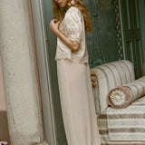 Idella Silk Satin Top - Candlelight