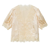 Idella Silk Satin Top - Candlelight