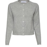 Margot Cashmere Cardigan - Light Heather Grey