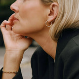 Lucy Williams Knot Small Hoop Earrings - Gold/Silver