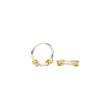 Lucy Williams Knot Small Hoop Earrings - Gold/Silver