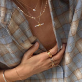 Lucy Williams T-Bar Knot Pendant Necklace - Gold/Silver