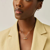 Lucy Williams T-Bar Knot Pendant Necklace - Gold/Silver