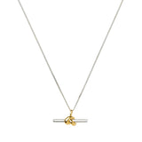 Lucy Williams T-Bar Knot Pendant Necklace - Gold/Silver