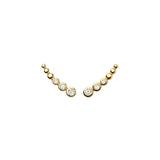 Tennis Climber Stud Earrings - Gold