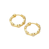 Lucy Williams Tennis Small Hoop Earrings - Gold