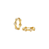 Lucy Williams Tennis Small Hoop Earrings - Gold