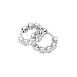 Tennis Small Hoop Earrings - Silver
