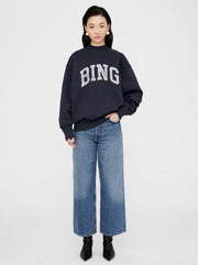 Bradie Crew-Neck Sweatshirt - Navy Bing