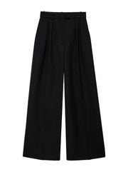 Lou Wool-Blend Trouser - Black