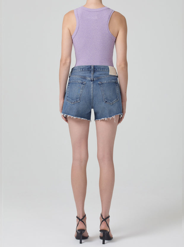 Annabelle Long Denim Short - Amaretto