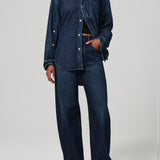 Ayla Baggy Cuffed Crop Jean - Bravo