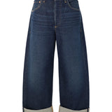 Ayla Baggy Cuffed Crop Jean - Bravo