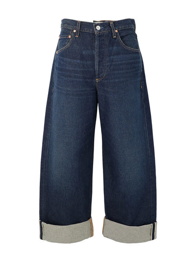 Ayla Baggy Cuffed Crop Jean - Bravo