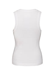 Isabel Rib Tank - White