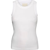 Isabel Rib Tank - White