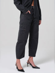 Marcelle Low Slung Easy Cargo - Washed Black