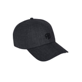 Jeremy Baseball Cap - Dark Heather Grey Wool