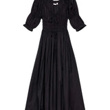 Ischia Poplin Dress - Black