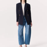 Charlie High-Rise Barrel Leg Jean - Accord