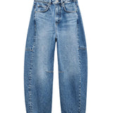 Charlie High-Rise Barrel Leg Jean - Accord
