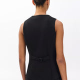 Irina Ponte Long Vest - Black