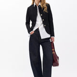 Slade Ponte Slim-Fit Blazer - Black