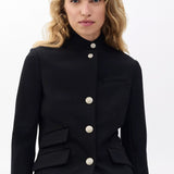 Slade Ponte Slim-Fit Blazer - Black