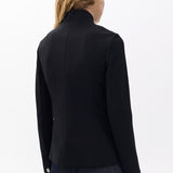 Slade Ponte Slim-Fit Blazer - Black