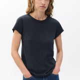 The Slub Crew Neck Tee - Black