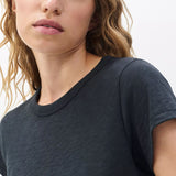 The Slub Crew Neck Tee - Black