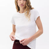 The Slub Crew Neck Tee - Bright White