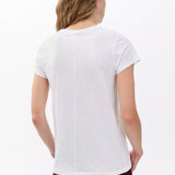 The Slub Crew Neck Tee - Bright White