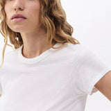 The Slub Crew Neck Tee - Bright White