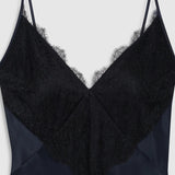 Judy Dress - Navy/Black Lace